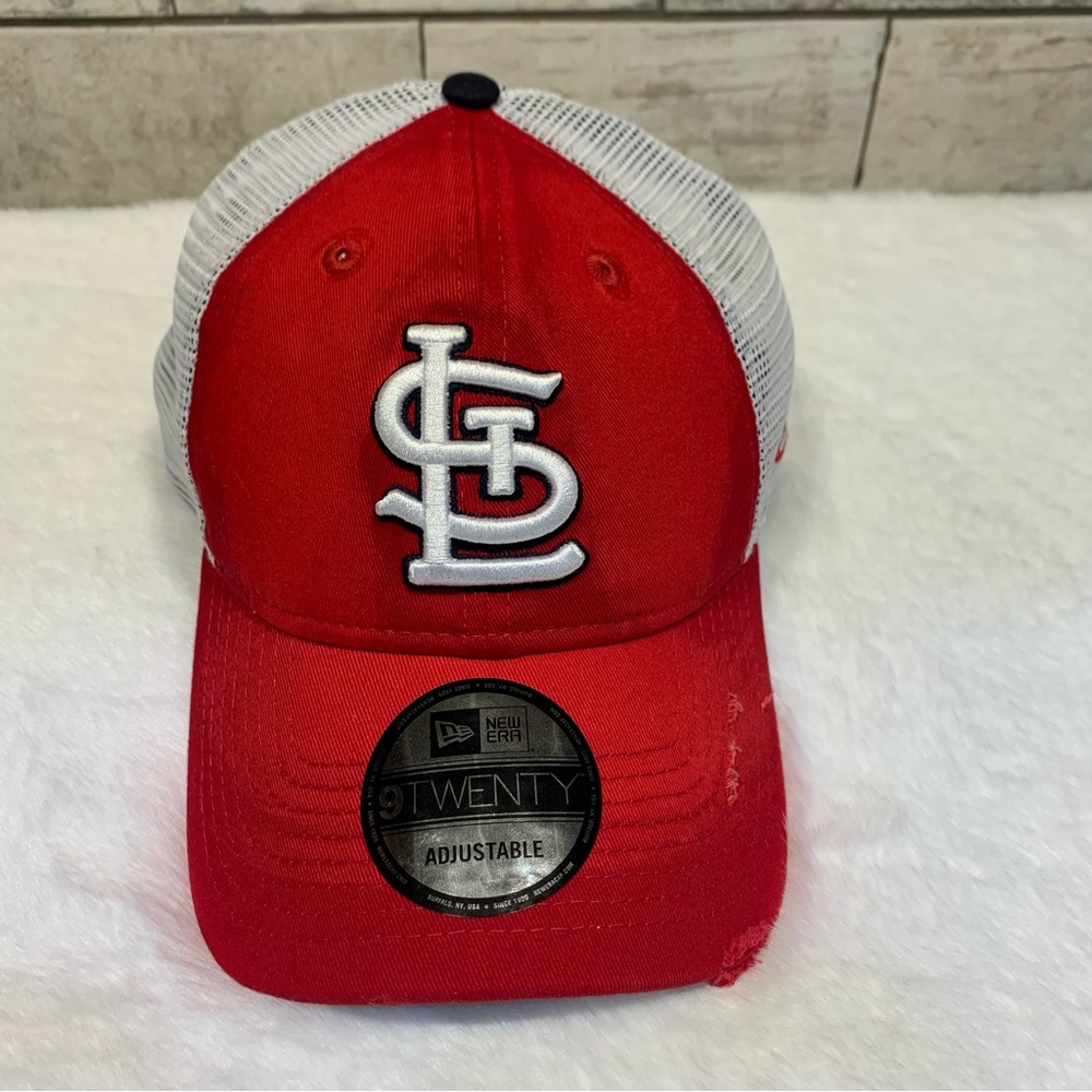 St. Louis Cardinals New Era 9Twenty SnapBack Rustic Red Distressed